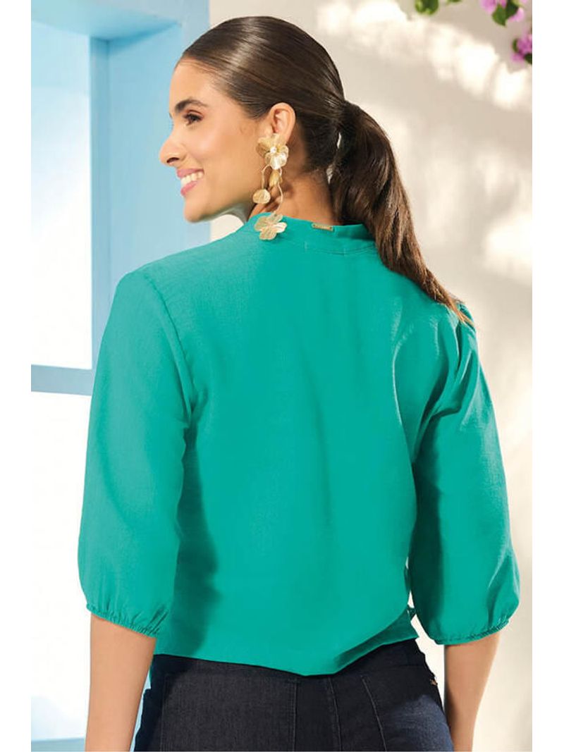 Blusa-Semi-Cropped-Com-Mangas-3-4-Verde-36