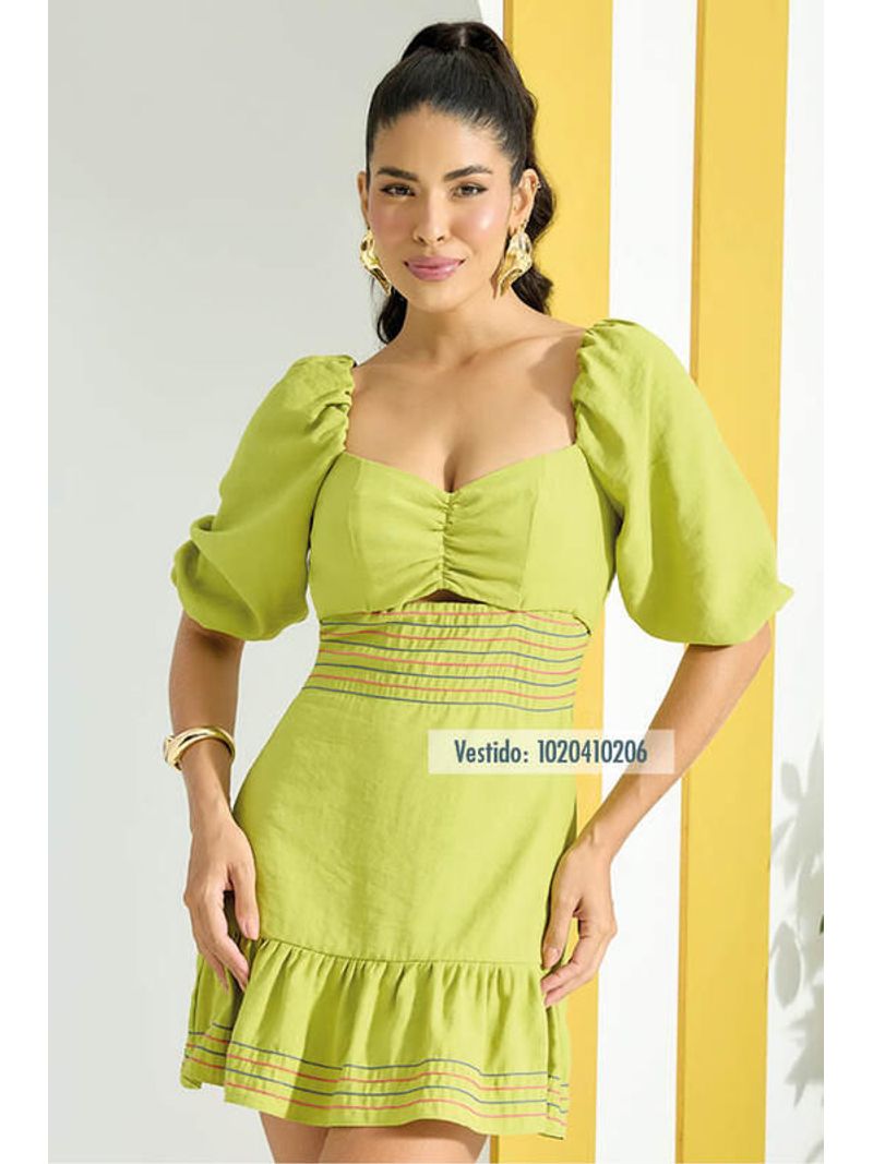 Vestido-Curto-Com-Manga-E-Pesponto-Verde-46