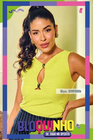 Blusa Regata Com Aviamento Metal