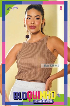 Blusa Regata Nadador Com Vies
