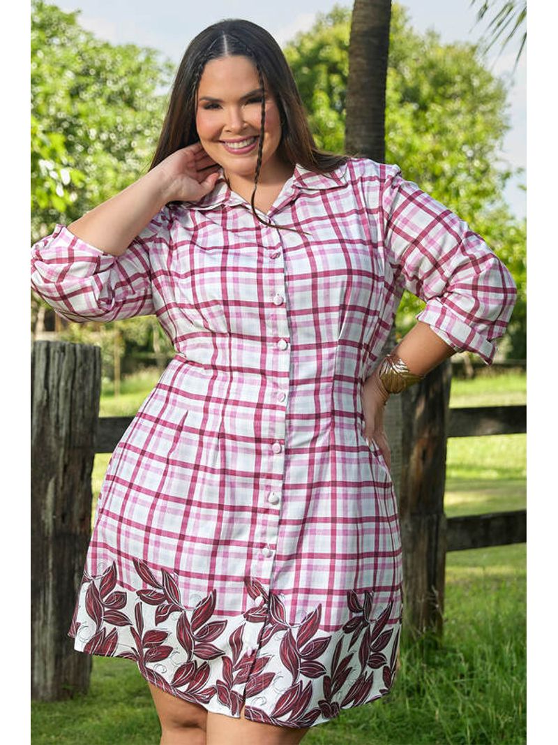 Vestido-Chemisier-Com-Manga-Longa-Vinho-38