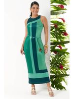 Vestido-Longo-Com-Estampa-Geometrica-Verde-P