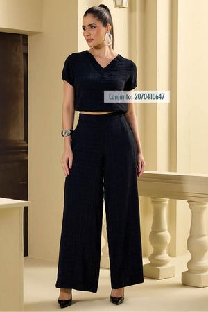 Conjunto Blusa Com Vieses