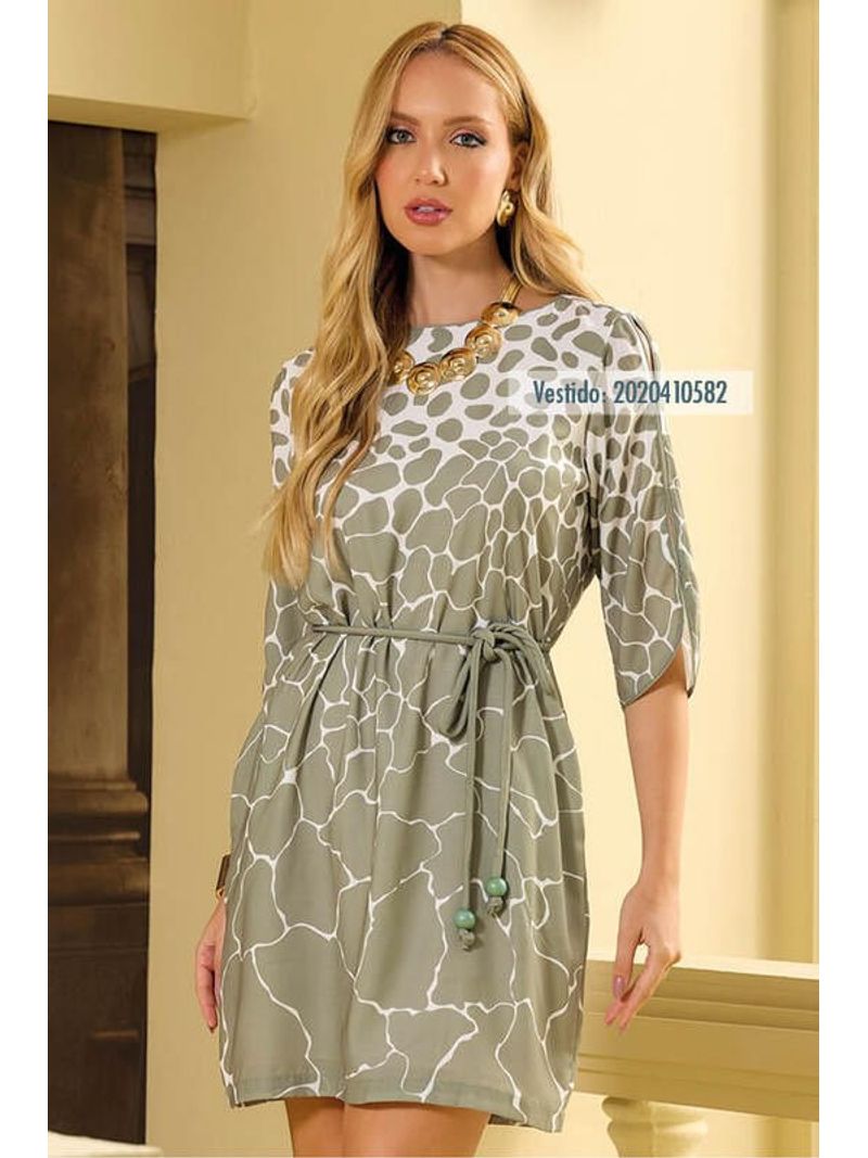 Vestido-Curto-Com-Mangas-3-4-Boleadas-Verde-42