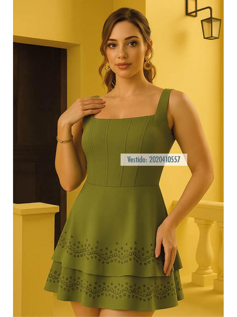 Vestido-Curto-Com-Babados-Verde-42