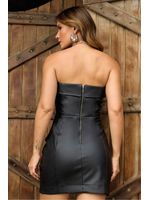 Vestido-Couro-Drapeado-Sem-Alcas-Preto-44