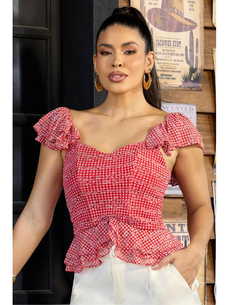 Blusa-Corselet-Tule-Com-Babados-Gode-Vermelho-Xg