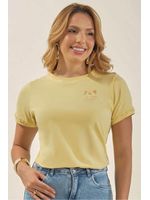 Blusa-Tshirt-Amarela-Be-Happy-Amarelo-Gg