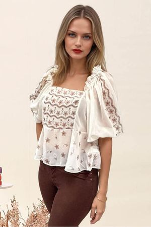Blusa Bata Com Mangas Amplas