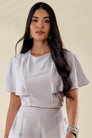 Blusa Com Manga Diferenciada