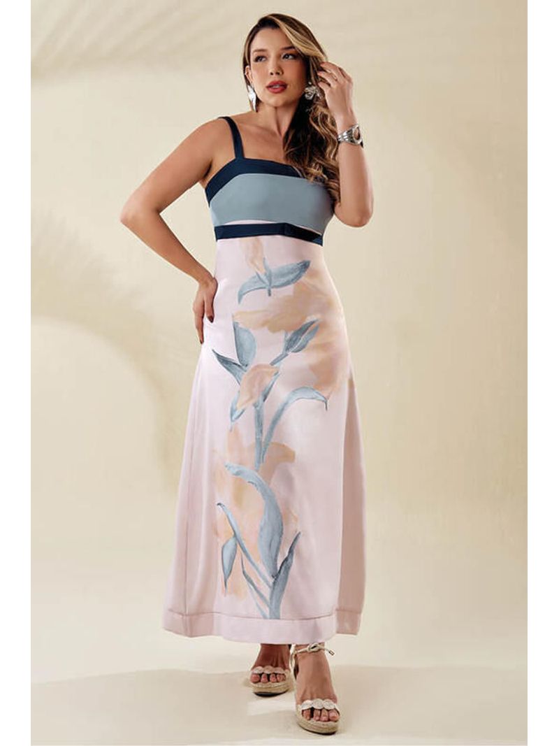 Vestido--Longo-Bicolor-Com-Amarracao-Estampado-42