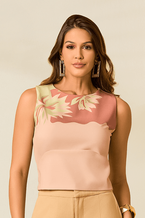 Blusa Cropped Com Pala