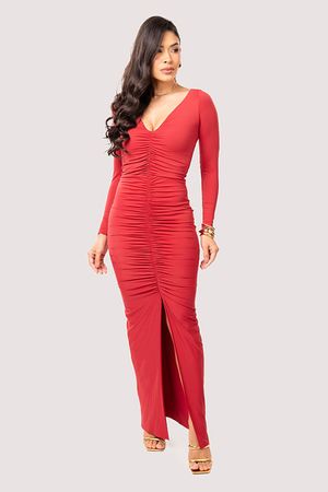 Vestido Longo Drapeado